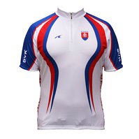 Cyklistický dres SK kratky rukáv biely
